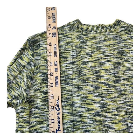 Kookai Women's Space Dye Knitted Button-Up V-Neck Sweater Cardigan Yellow Size 1 - Picture 7 of 9